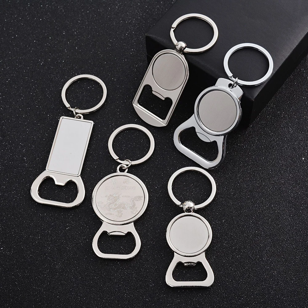 Factory Wholesale Custom Logo Sublimation Blank White Stainless Steel Bottle Opener