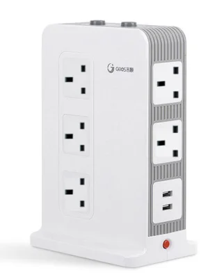 
high quality Smart 10 AC Power Extension Socket with 4 USB Power Strip 