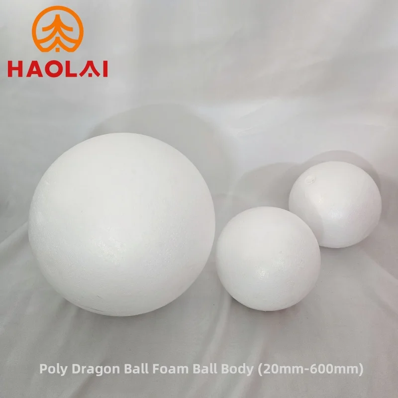 Custom Polylong Material Round Ball Particle of Various Sizes and Different Shapes Pumpkin Fruit Crafts Particle 50mm600mm white