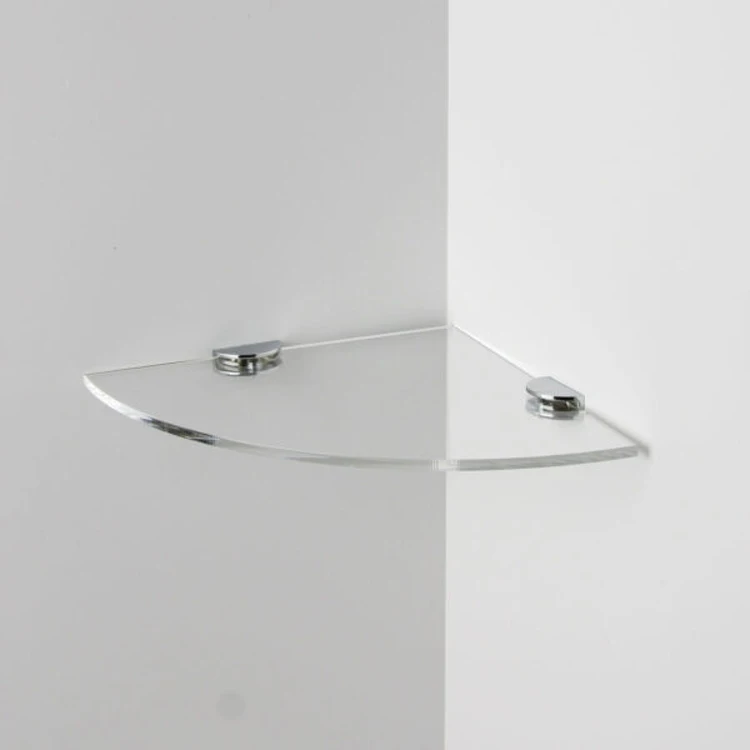 Factory Custom Design Acrylic Floating Wall Hanging Clear Storage Rack Wall Ledge Bookshelf Display Organizer