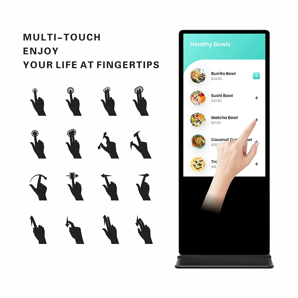 Vertical advertising machine HD information release screen integrated machine exhibition hall station inquiry machine