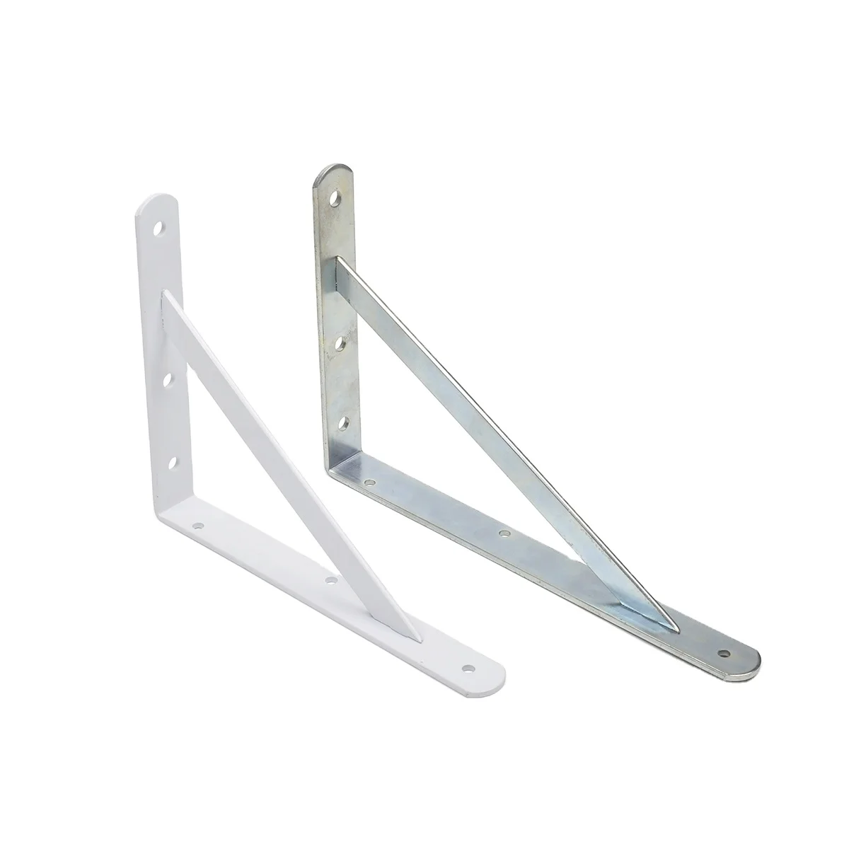 Metal strong wooden board shelf L shape connectors triangular bracket