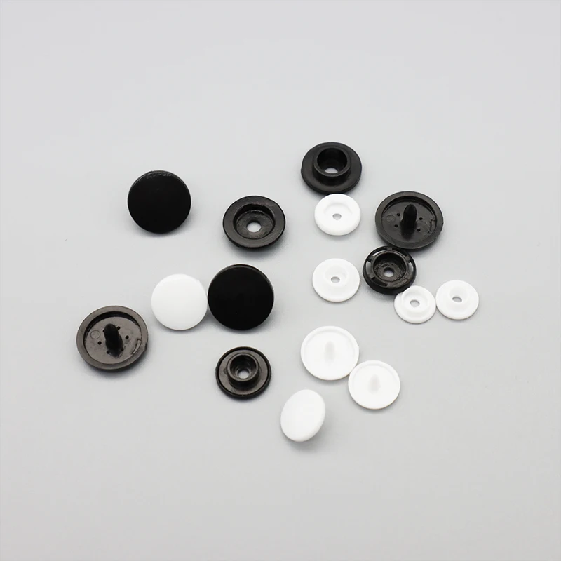High Quality 10mm Resin Pom Flatback Snap Button 4 Part  Garment Decoration 15mm 12mm Available Clothing Bags