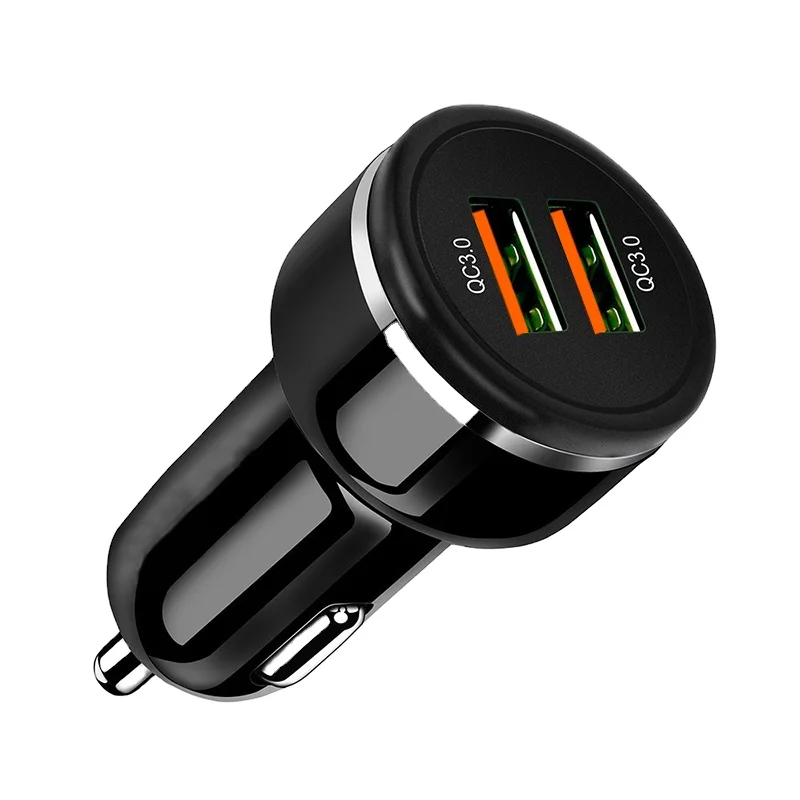
best selling products in 2020 mobile phone charging terminal b aseus quick car charger 2xusb qc3.0 6a 