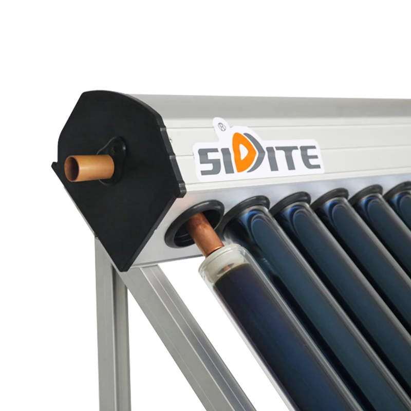 biggger header Good quality heat pipe collector Good quality with ce certificate solar keymark certificate 24mm