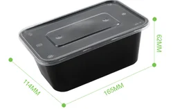 Food Use and Eco-Friendly Feature Microwave 1000 ml pp disposable food plastic container