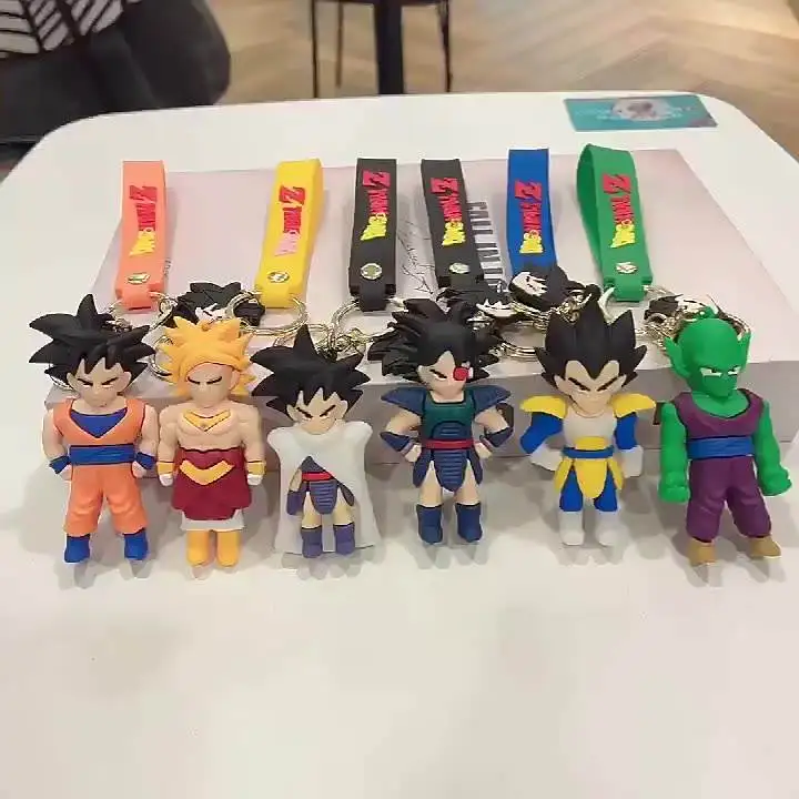 Dragon Ball Z Son Goku Majin Buu Kuririn Master Roshi Piccolo мультяшный брелок кукла для ключей сумка автомобильный подарки