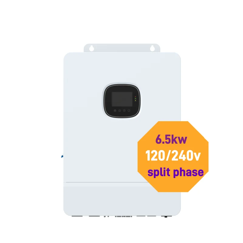 New product 48V 6.5kw IEC UL1741RoHS Dual MPPT Controller Li-ion BMS Split Phase Off Grid Solar Charger Hybrid Inverter