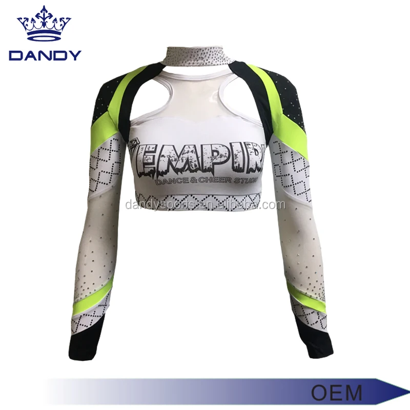digital machine full sublimation youth cheer top fitness sports cheerleading uniforms