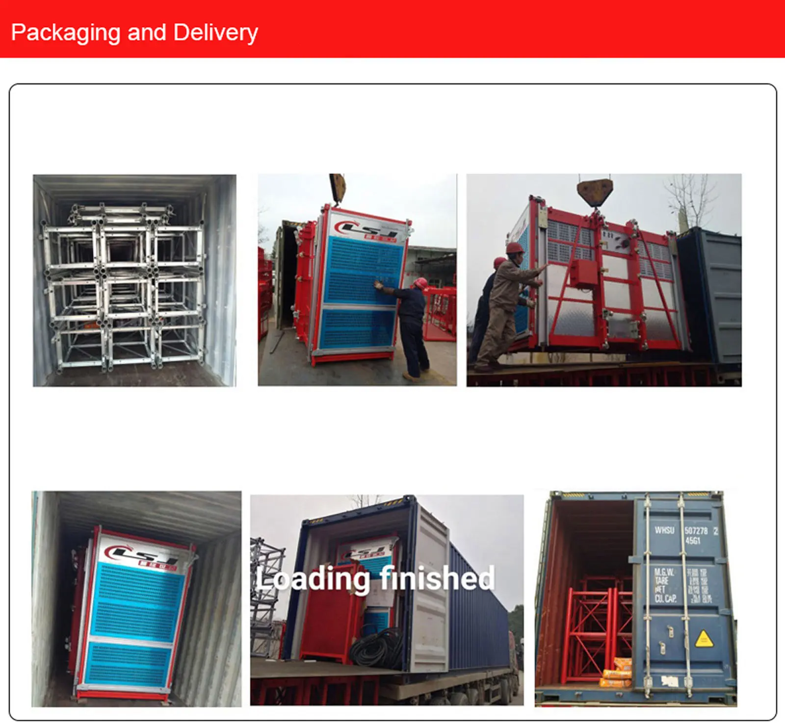 CLSJ Passenger Hoist Mast Section Construction Building Elevator Material Hoist Lift GJJ SC200/200