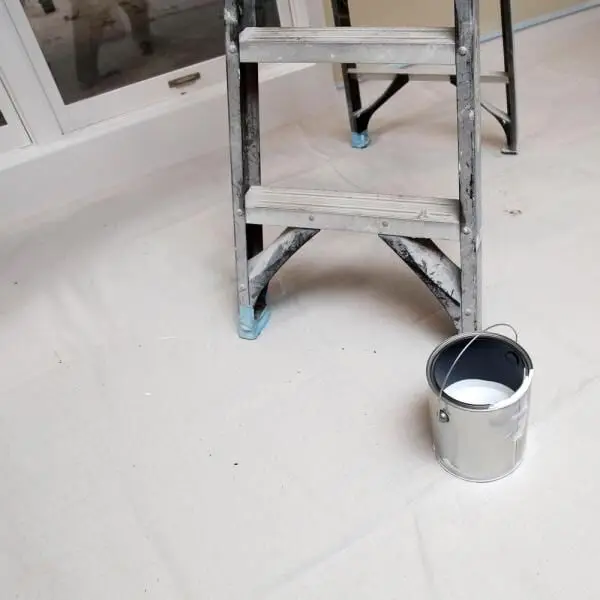 Custom logo printing 8 ft x 5 ft covergrip safety canvas drop cloth