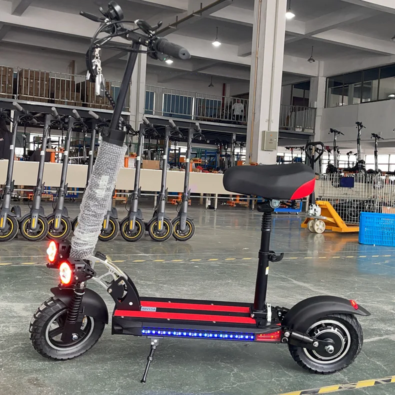 
2022 China factory outlet 800W Fieabor Hot Sale Long Range Foldable Electric Scooter Fast Speed Off Road Two Wheel Scooter 