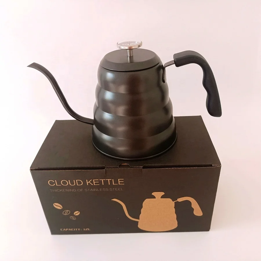 1.2L Stainless Steel Pour Over Coffee Drip Kettle Gooseneck Tea Pot