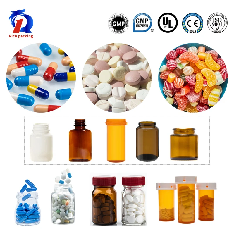  8 Passageway 99.97% Accuracy Full Electric Auto Small Pill Bottling Machine Capsule Counting