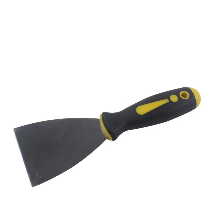 Factory direct sturdy scraper carbon steel rubber handle putty knife