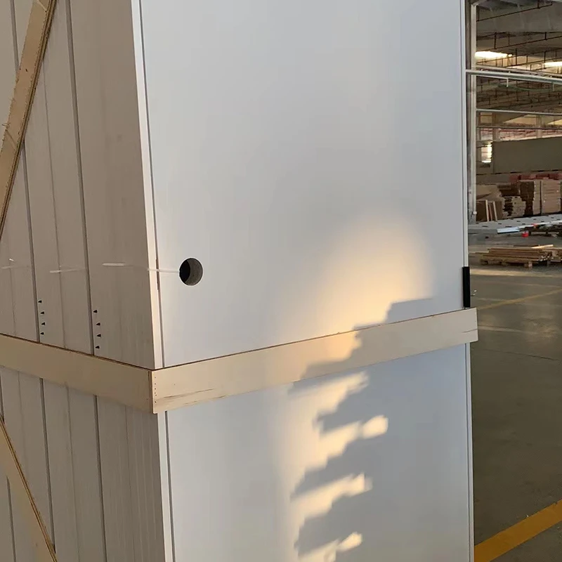 18 In. X 80 In. Modern No Panel Flat Honeycomb Core Composite Interior Door Slab White Primed Molded Door