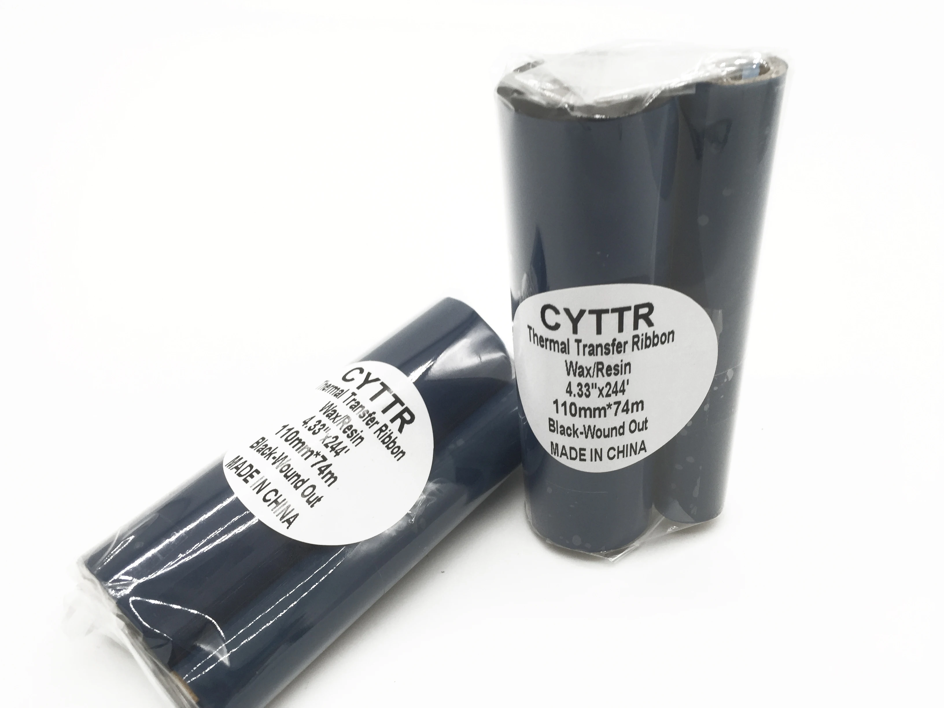 Compatible Thermal Transfer Wax Resin Black Barcode Printer Ribbon