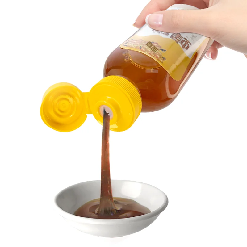 Manufacturer 31-400 Bottle Screw Cap Cover Squeeze Water Bottle Cap Plastic Honey Squeeze Bottle Flip Cap
