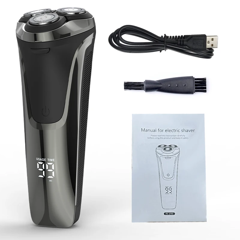 Hot sale shaver for face men electric shaver men rechargeable washable shaver IPX6 with LED display