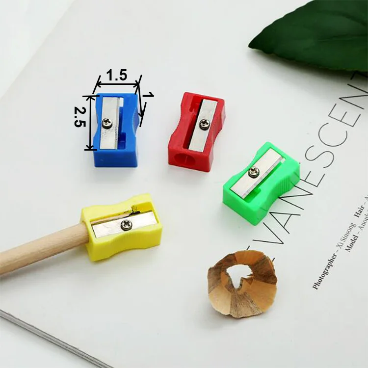 
Оптовая продажа с фабрики, пластиковая прямоугольная цветная точилка для карандашей для детей и студентов  (1600085730468)