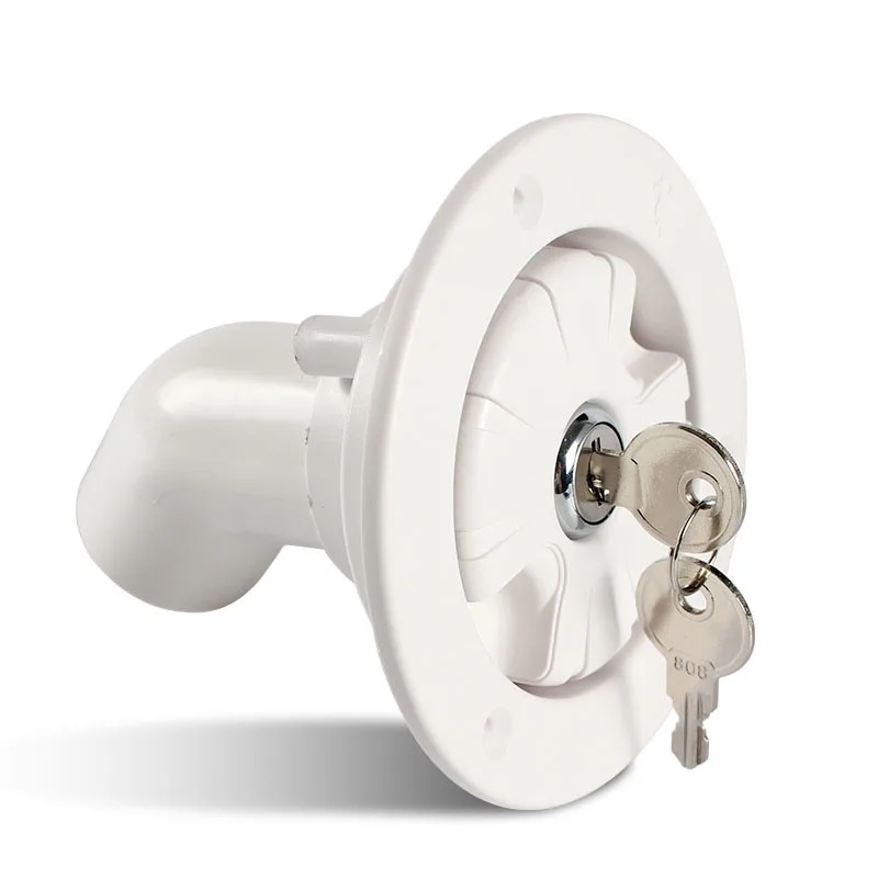 Car RV Water Inlet lock caravan lockable water accessories white rv exterior hatch with lock Caravan Motorhome RV Water Inlet