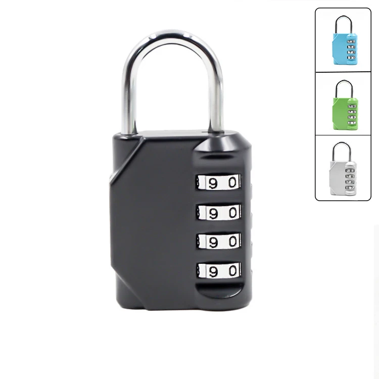 Amazon Hot Sale Combination Lock 4 Digit Outdoor Waterproof Padlock for School Gym Locker Sports Fence Toolbox Gate