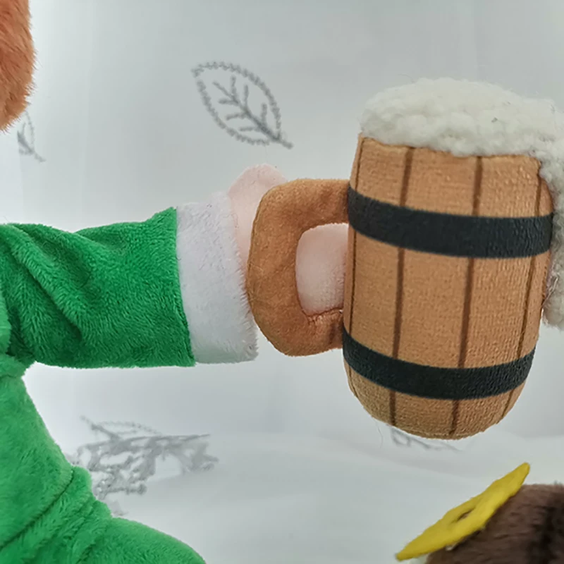 St Patricks Day Plush Custom 12inch High Quality Lucky Leprechaun Plush Stuffed Doll Toy