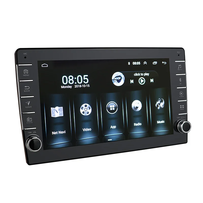 Android 8 1 9 дюймов din Автомобильный мультимедийный плеер DVD GPS с BT/Wifi/MP5/Mp3/Зеркало Ссылка