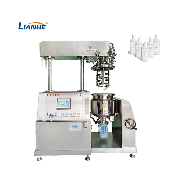 High Shear Vacuum Mixer Vacuum Homogenizer Laboratory Emulsifier Mixer Toothpaste Cosmetic Cream Making Machine Mayonnaise