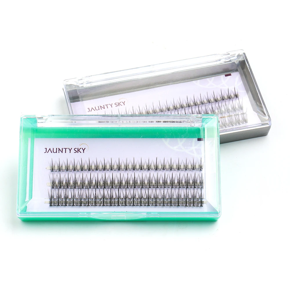 Jaunty Sky 3D Effect Segmented DIY Eyelash Extensions High Quality Super Soft False Mink Color Eyelashes Cluster Eyelashes Kits