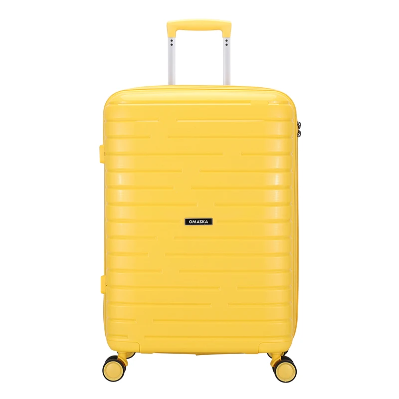 OMASKA Custom Cheap PP Luggage Set 20 24 28 Inch Polypropylene Suitcase