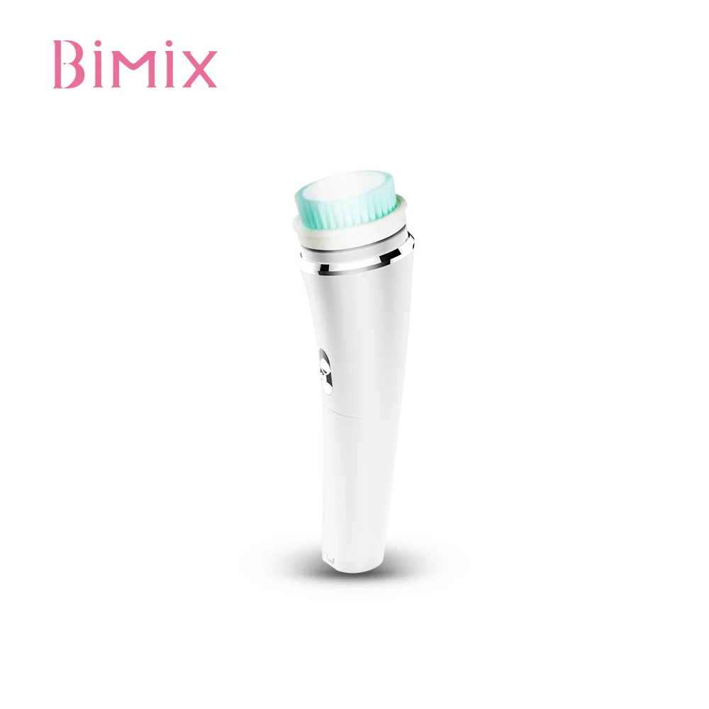 Электрический силиконовый отшелушиватель Bimix для лица и тела, вращающаяся щетка для чистки лица (1600330187059)