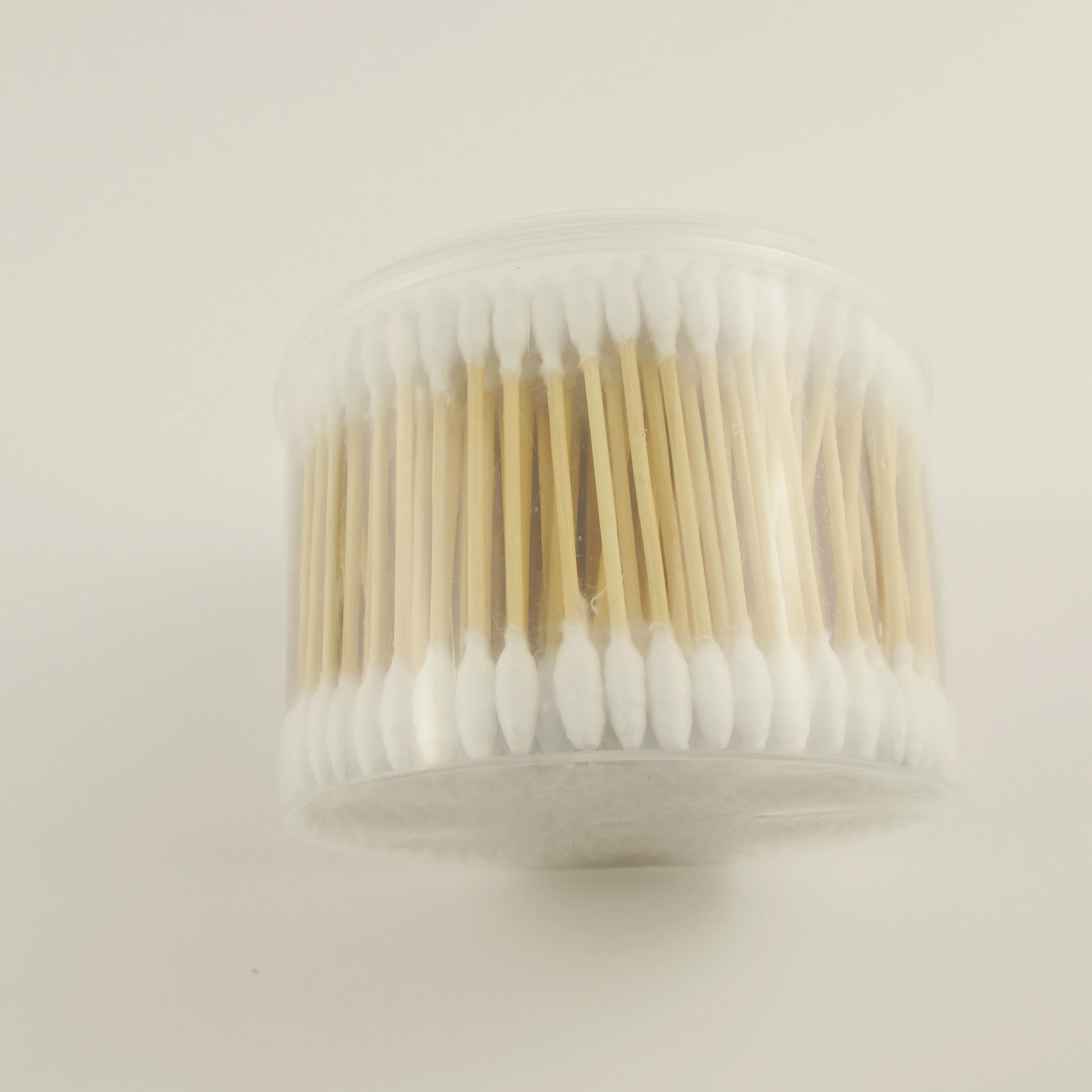 hot selling Long Organic Wooden Stick Thin Cotton Swabs Cleaning Ear Cotton Bud made in China