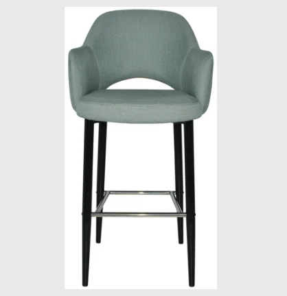 YTOU15 China Factory Fashion Design Kitchen Living Room High Bar Stool Chair For Table With Armrest