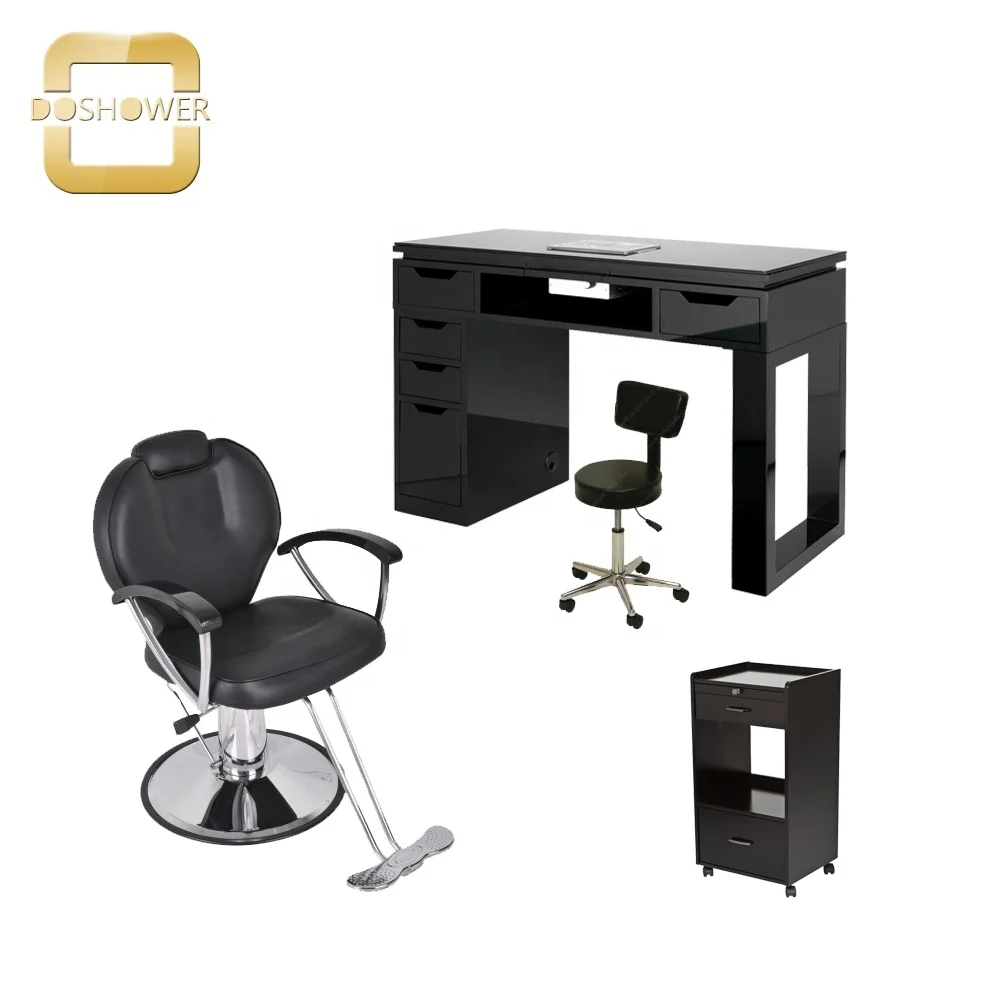 barber station set with barber shop sterilizer for antique barber chair