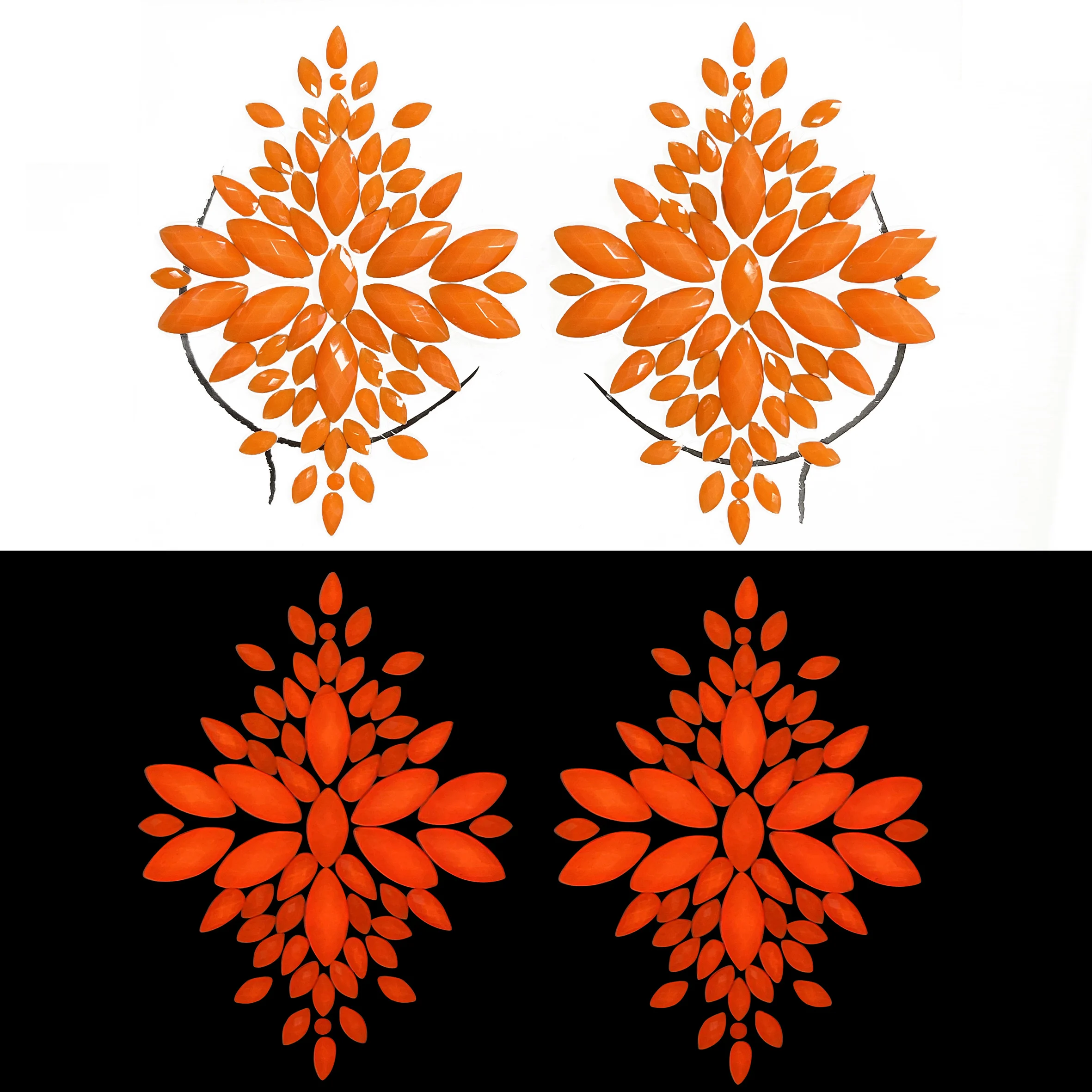 Sex Bindi Face Breast BoombsJewels Nipple Pasties Cover Gems For Dance Party