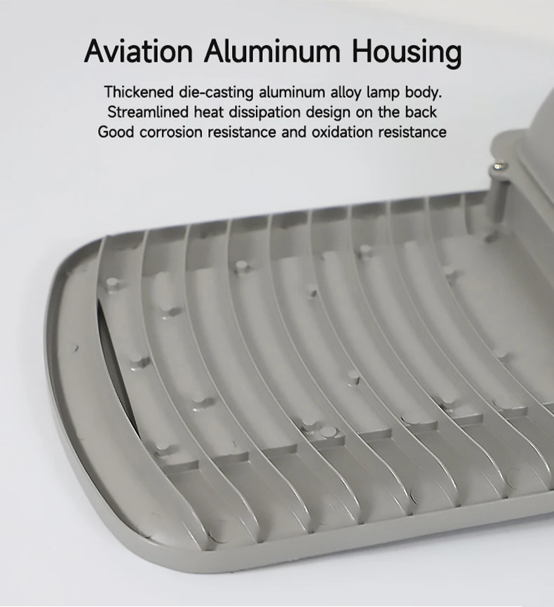 solar street light complete set solar street light external liFePo4 lithium battery under the solar panel