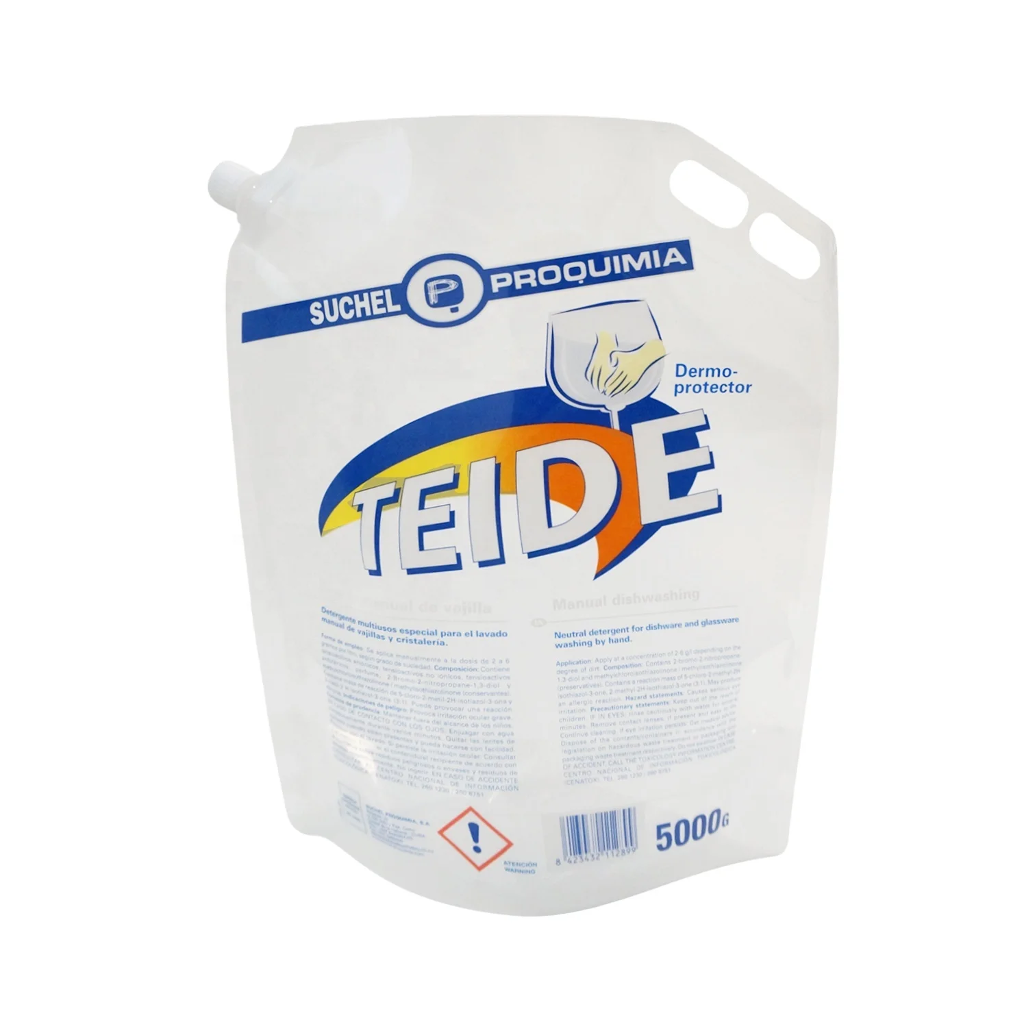 DQ PACK Plastic stand up pouch with spout for detergent 5L spout pouch bag