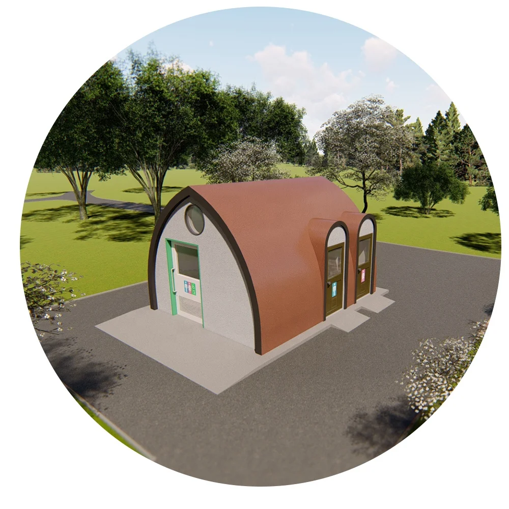 Ticket office small house Temporary resort building Simple assembly room