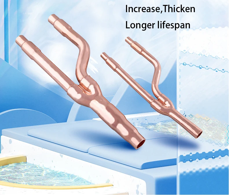 Central air conditioning divergence pipe brancher Midea/Gree/Dailin/Hitachi divergent copper pipe connection fittings