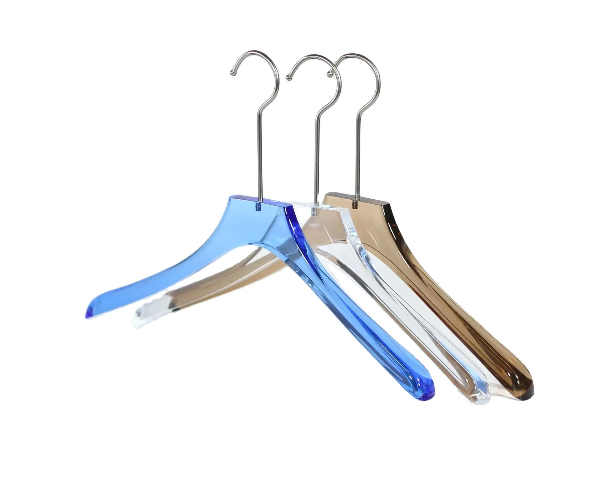 Manufacturers Acrylic Down Jacket Hanger Non-Slip Large Size Thicken Acrylic Muslim Robe Hanger for Man