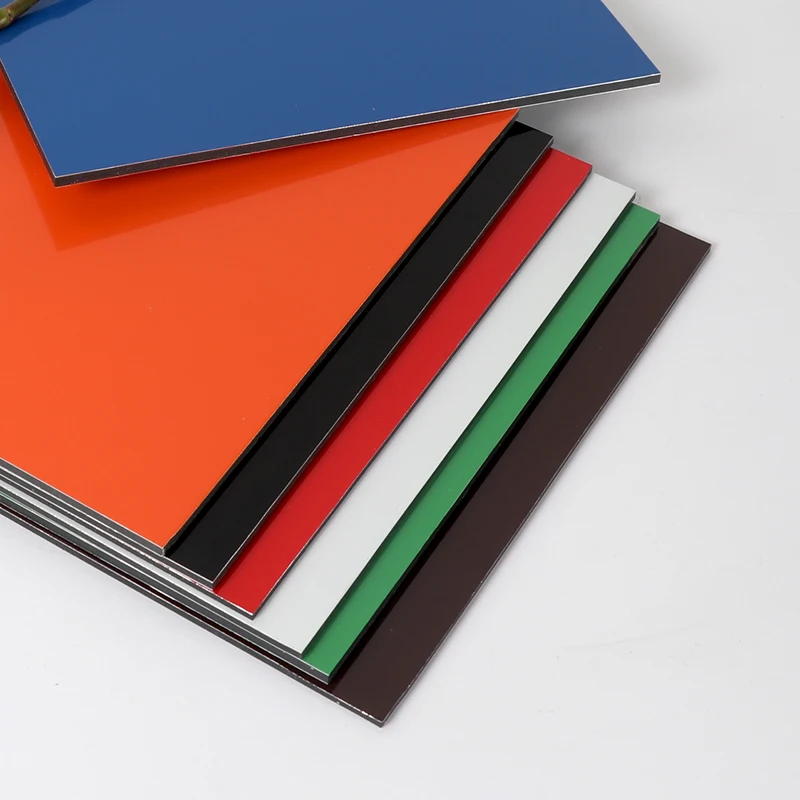 ALUSHINE shandong mirror  acp panel aluminum composite panel acp honeycomb 4x8  3mm