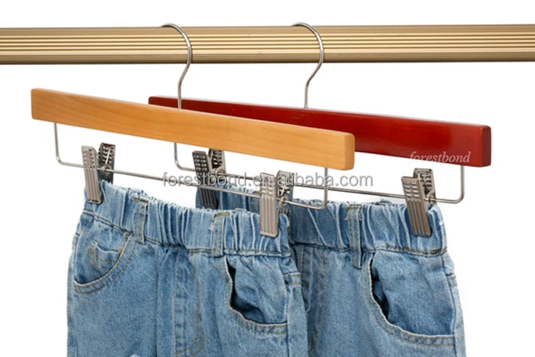 Hot new all kinds of round bar pants wooden hanger