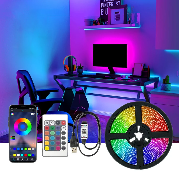 Декоративные наружные светодиодные 12 В 2835 RGB неоновые полосы света 5 м комплект освещения гибкие Cinta светодиодные полосы света
