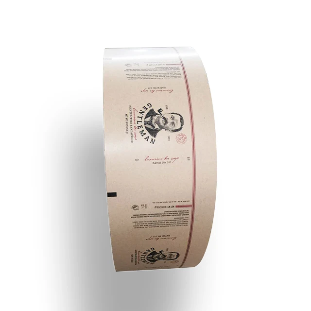 Customized Printing PE Coated Kraft Wrapping Paper Rolls for Bar Soap Wrapper