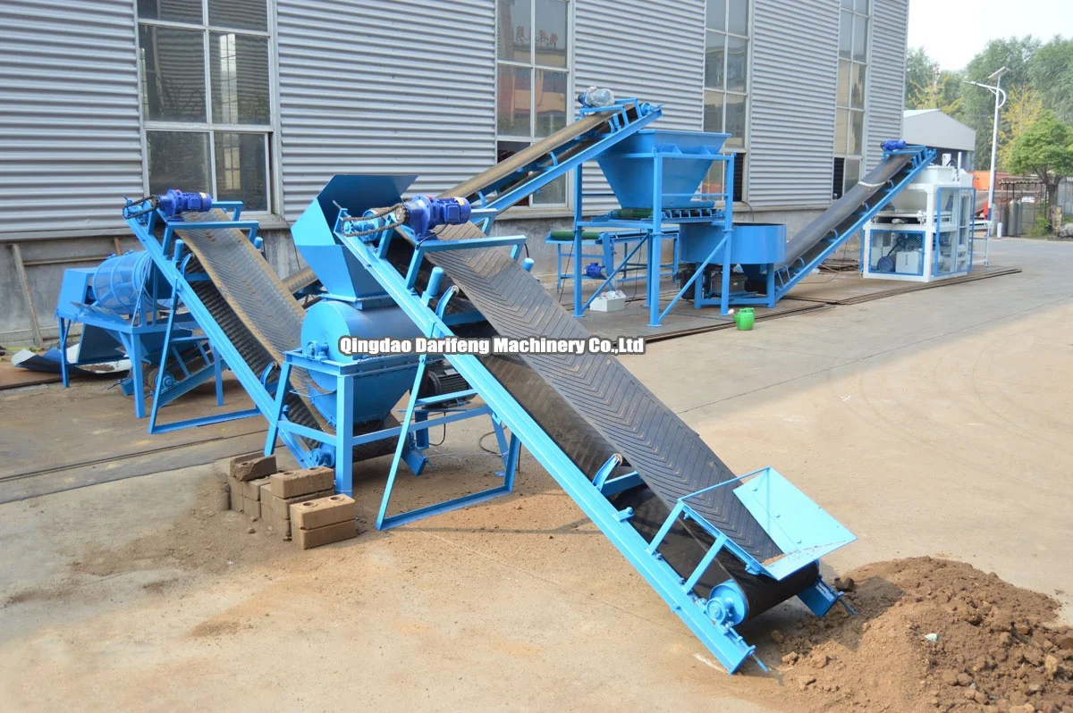DF4-10 presse a brique de terre crue hydraulique Clay Stabilized Soil Earth hydraulic eco brava interlocking brick machine