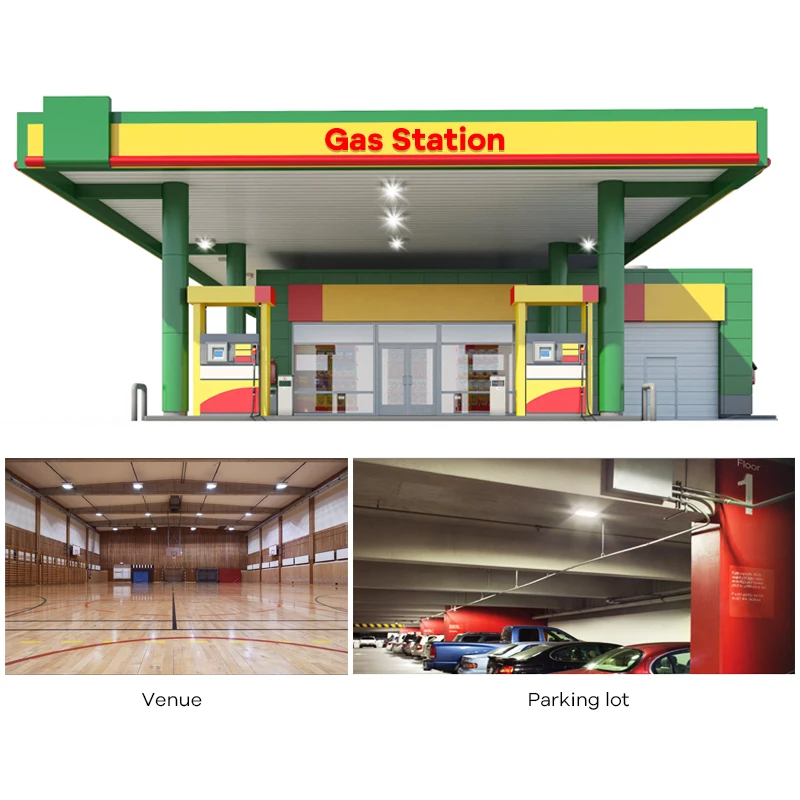 LUXINT 130lm/w high power 3000~6500K waterproof outdoor 200w led canopy hood light