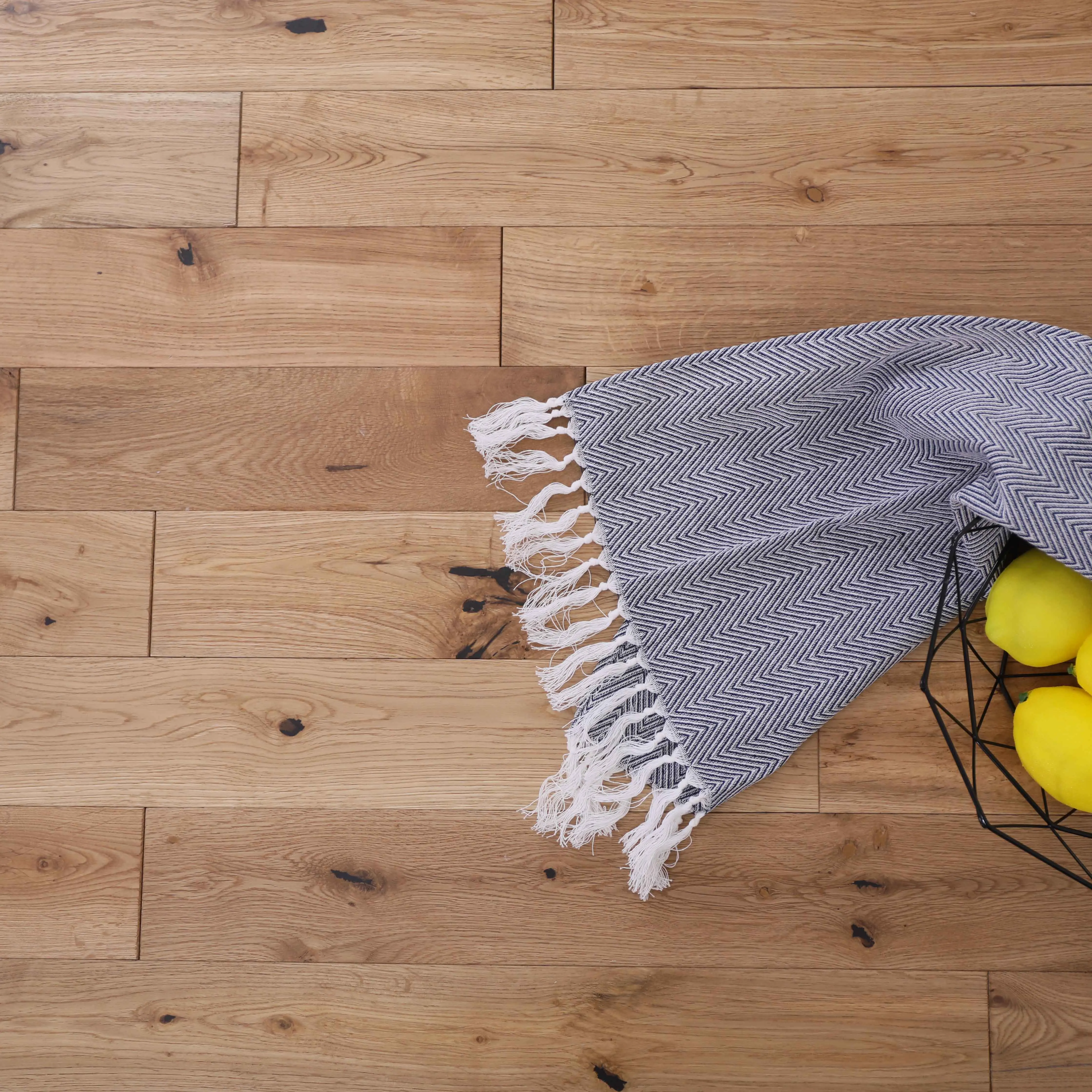 
Long Plank Solid Wood Light Oak Natural Oiled Flooring 