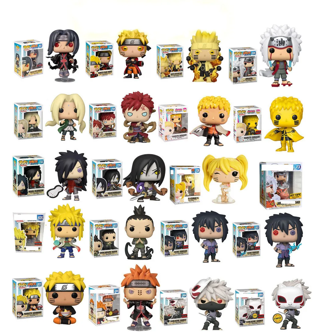 Funk-o pop Naru-to фигурка Uchiha Itachi Swift Wind Transmission N-aruto Sasuke Kakashi Jiraiya