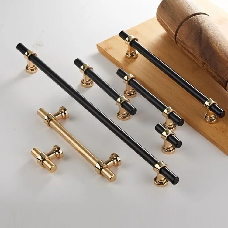 Modern Matte Black T Bar Aluminum Drawer Kitchen Furniture Handles And Knobs,Furniture Aluminum Handle